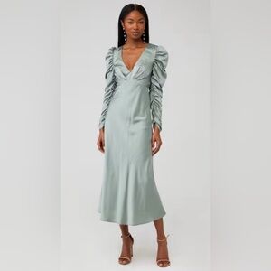 Line & Dot Maya Dress - Sage